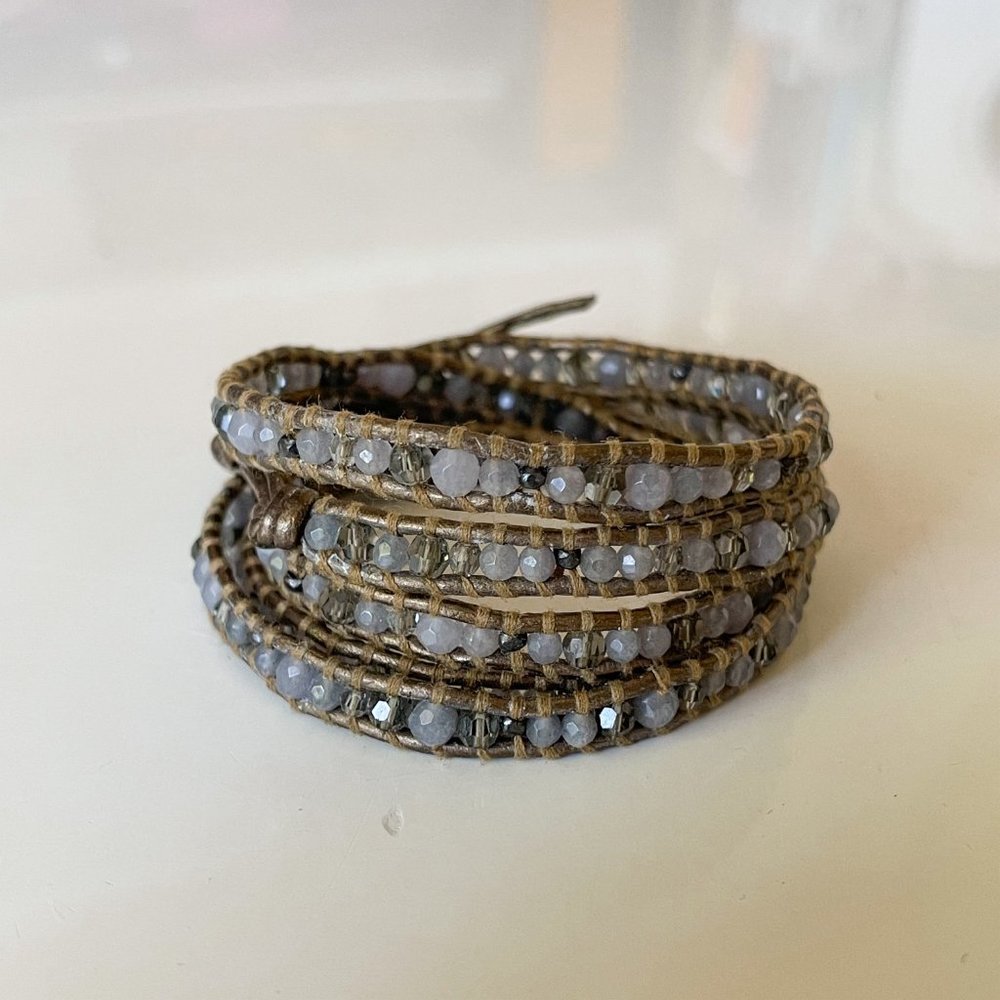 Chan Luu Botswana Agate Mix Wrap Bracelet - Picture 4 of 4